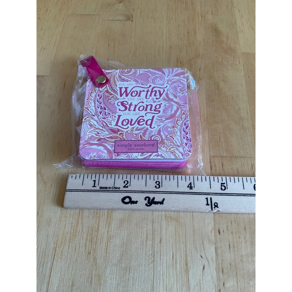 Simply Southern Pink Paisley Small Stationary‎ Notepad Worthy Strong Loved New